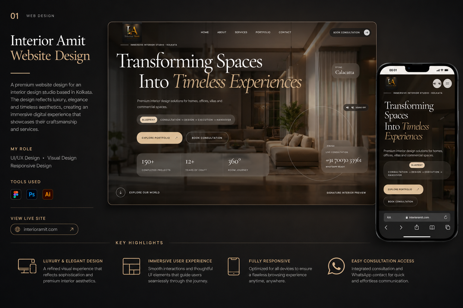 Interior Amit Website preview